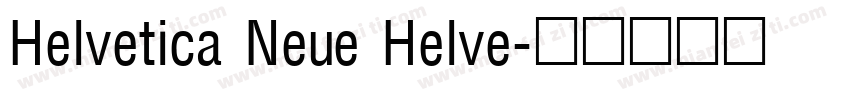 Helvetica Neue Helve字体转换